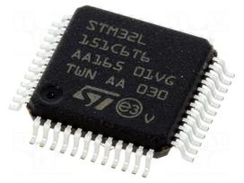 IC: STM32 ARM microcontroller | 32MHz | LQFP48 | 1.8÷3.6VDC | STM32L1