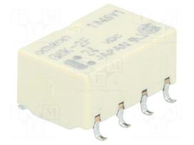 Relay: electromagnetic | Ucoil: 24VDC | DPDT | Icontacts max: 1A | G6K