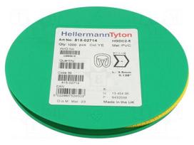 Markers | Marking: P | 2÷5mm | PVC | yellow | -65÷105°C | leaded | HGDC2-5