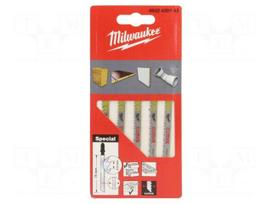 Hacksaw blade-set | wood,jigsaw | 75mm | 5pcs | Holder: T