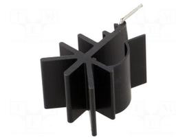 Heatsink: extruded | Y | TO220 | black | L: 20mm | W: 20mm | H: 36mm | 9.8K/W