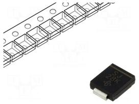 Diode: rectifying | SMD | 600V | 3A | 2.5us | DO214AB,SMC | Ufmax: 1.15V