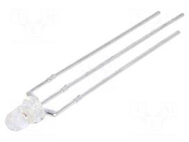 LED | red/green | 3mm | 30° | Front: convex | 1.6÷2.4/2.6÷3.4VDC