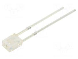 LED | red | rectangular | 2x3.2x4.15mm | 120÷180mcd | 120° | Front: flat