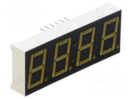 Display: LED | 7-segment | 14.2mm | 0.559" | No.char: 4 | red | 31÷72mcd