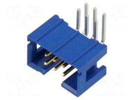Connector: IDC | socket | male | PIN: 6 | Quickie | angled 90° | THT | 2x3