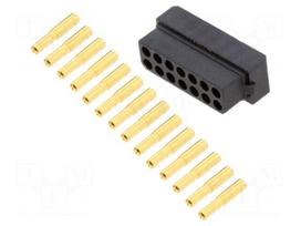 Connector: wire-wire/PCB | plug | female | PIN: 14 | Datamate L-Tek | 3A