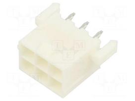 Connector: wire-board | socket | male | PIN: 6 | Mini-Fit Jr | straight