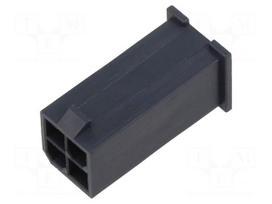 Connector: wire-wire | plug | male | PIN: 4 | Mini-Fit Jr | crimped | 2x2
