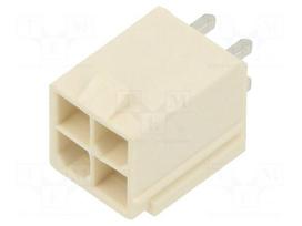 Connector: wire-board | socket | male | PIN: 4 | Mini-Fit Jr | straight