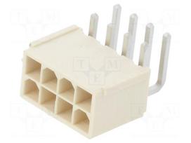 Connector: wire-board | socket | male | PIN: 8 | Mini-Fit Jr | 13A | THT