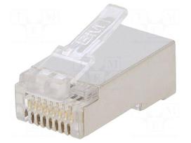 Connector: RJ45 | plug | PIN: 8 | Cat 5e | shielded | 8p8c | for cable