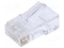 Connector: RJ45 | plug | PIN: 8 | Cat 5e | 8p8c | for cable | IDC,crimped