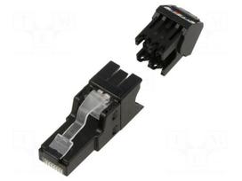 Connector: RJ45 | plug | data transfer | PIN: 8 | Cat 6a | unshielded