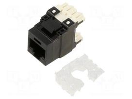 Connector: RJ45 | socket | PIN: 8 | Cat 6a | unshielded | 8p8c | black