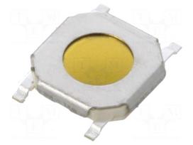 Microswitch TACT | SPST-NO | Pos: 2 | 0.02A/15VDC | SMT | none | 2.5N