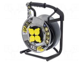 Extension lead | H07RN-F | 3G1.5mm2 | 20m | rubber | black | HEAVY | 16A
