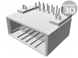 Connector: wire-board | socket | male | PIN: 12 | Dynamic D-3100D | THT
