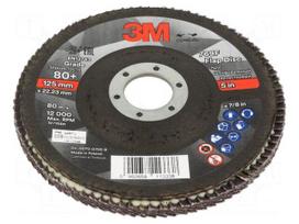 Flap grinding wheels | Ø: 125mm | Granularity: 80 | 22mm