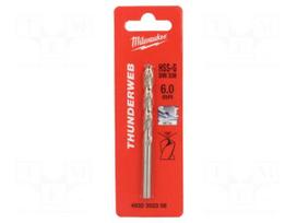 Drill bit | for metal | Ø: 6mm | high speed steel grounded HSS-G