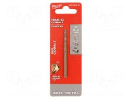 Drill bit | for metal | Ø: 4.2mm | high speed steel cobalt HSS-Co