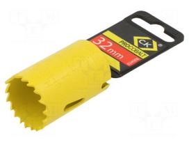 Hole saw | Ø: 32mm | aluminium,wood,metal,brass,steel,cast iron