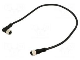 Cable: for sensors/automation | PIN: 8 | with metal nut | plug | 30V