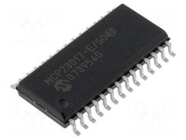 IC: interface | I/O expander | 1.7Mbps | 1.8÷5.5VDC | I2C | SMD | SO28