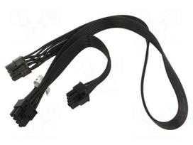Cable: mains | PCIe 8pin female,PCIe 8pin female x2 | 0.23m