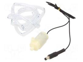 Motor: DC | water pump | 3÷6VDC | 150÷370mA | 80÷100l/h | Øout: 5mm