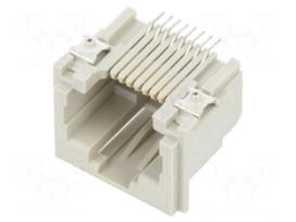 Connector: RJ45 | socket | Plating: gold-plated | PIN: 8 | 8p8c | SMT