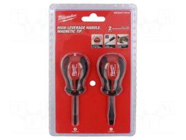 Screwdriver: universal-set | Pozidriv®,slot | PZ2,SL 6.5 | short