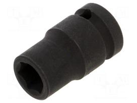 Socket: 6-angles | socket spanner | HEX 7mm | 1/4" | short,impact