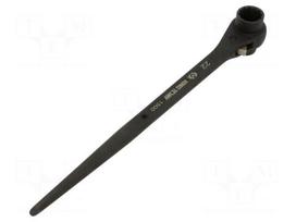 Wrench: rattle | podger ratchet | 19mm,22mm | double-sided