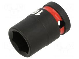 Socket: 6-angles | socket spanner,impact | HEX 16mm | 1/2" | short
