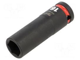 Socket: 6-angles | socket spanner,impact | HEX 16mm | 1/2" | long