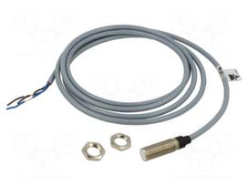 Sensor: inductive | OUT: NPN / NO | 2mm | 10÷40VDC | M12 | 2m | IP67 | 200mA