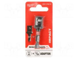 Adapter | Socket size-inch: 1/4" | 1/2"