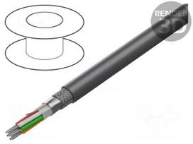 Wire | Xtra Guard® Flex | 7x26AWG | PVC | dark grey | 300V | 30.5m | 100ft