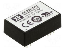 Converter: DC/DC | 3W | Uin: 10÷17VDC | Uout: 12VDC | Uout2: -12VDC | THT