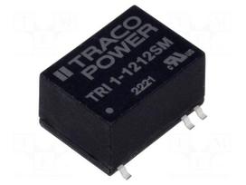 Converter: DC/DC | 1W | Uin: 10.8÷13.2VDC | Uout: 12VDC | Iout: 84mA