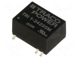 Converter: DC/DC | 1W | Uin: 21.6÷26.4VDC | Uout: 15VDC | Uout2: -15VDC