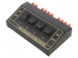Speaker selector | Input: spring clamp | Out: spring clamp x2 | 8Ω