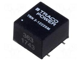 Converter: DC/DC | 3W | Uin: 9÷18VDC | Uout: 12VDC | Uout2: -12VDC | SMT
