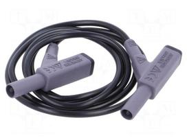 Test lead: single | 16A | banana plug 4mm,both sides | insulated