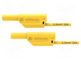 Test lead: single | 32A | banana plug 4mm,both sides | Urated: 1kV