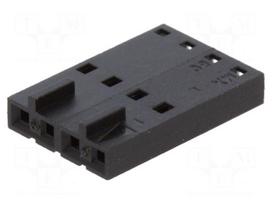 Connector: wire-wire/PCB | plug | female | PIN: 4 | SL | straight | 2.54mm