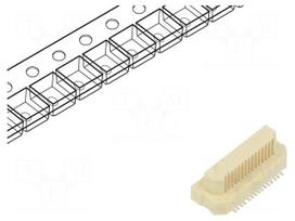 Connector: PCB to PCB | male | PIN: 30 | Archer .5 | vertical | SMT