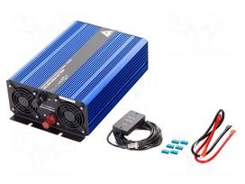 Converter: DC/AC | 1.5kW | Uout: 230VAC | 22÷30VDC | 370x230x108mm