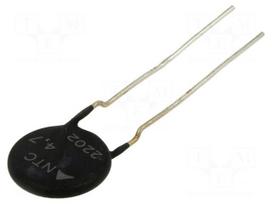 NTC thermistor | 4.7Ω | Ø: 15mm | -55÷170°C | 3.1W | ±20% | THT | 2900K